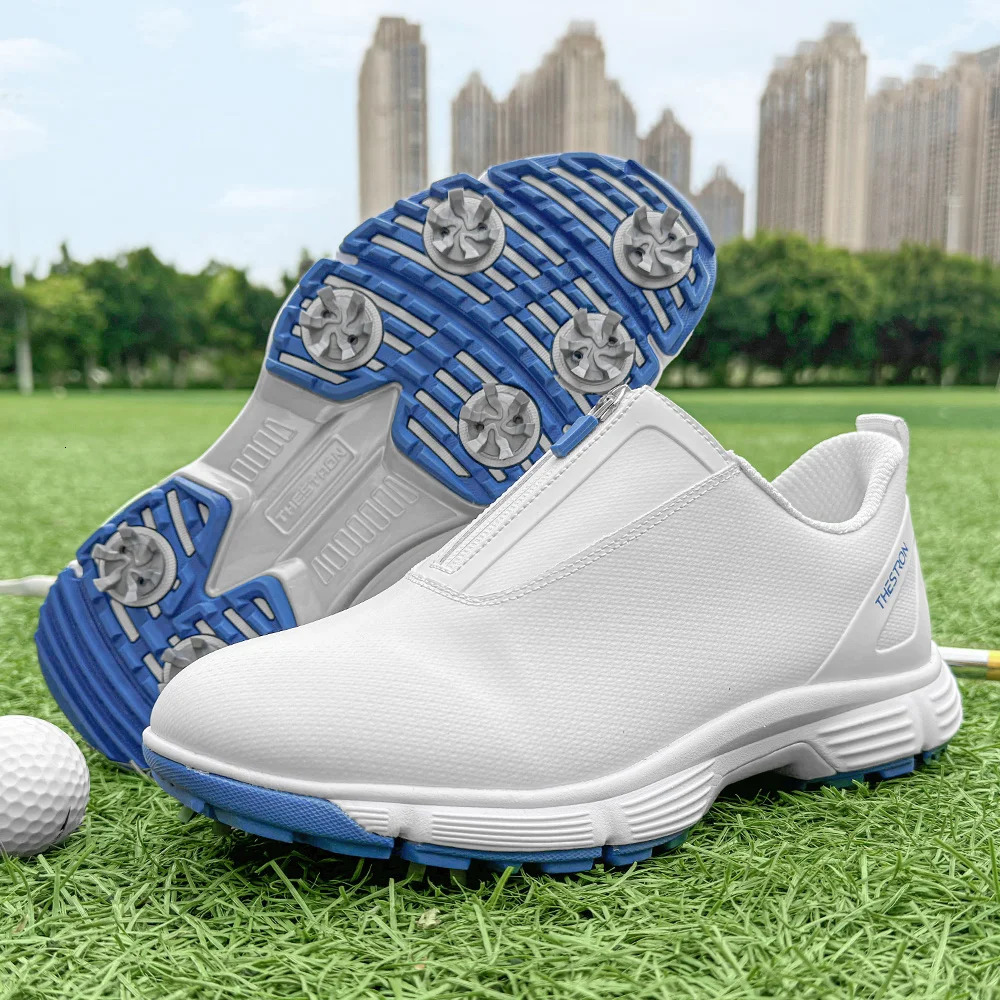 Waterproof Golf Shoes Men Spikes Sneakers Outdoor Joggging Walking Footwears 241118