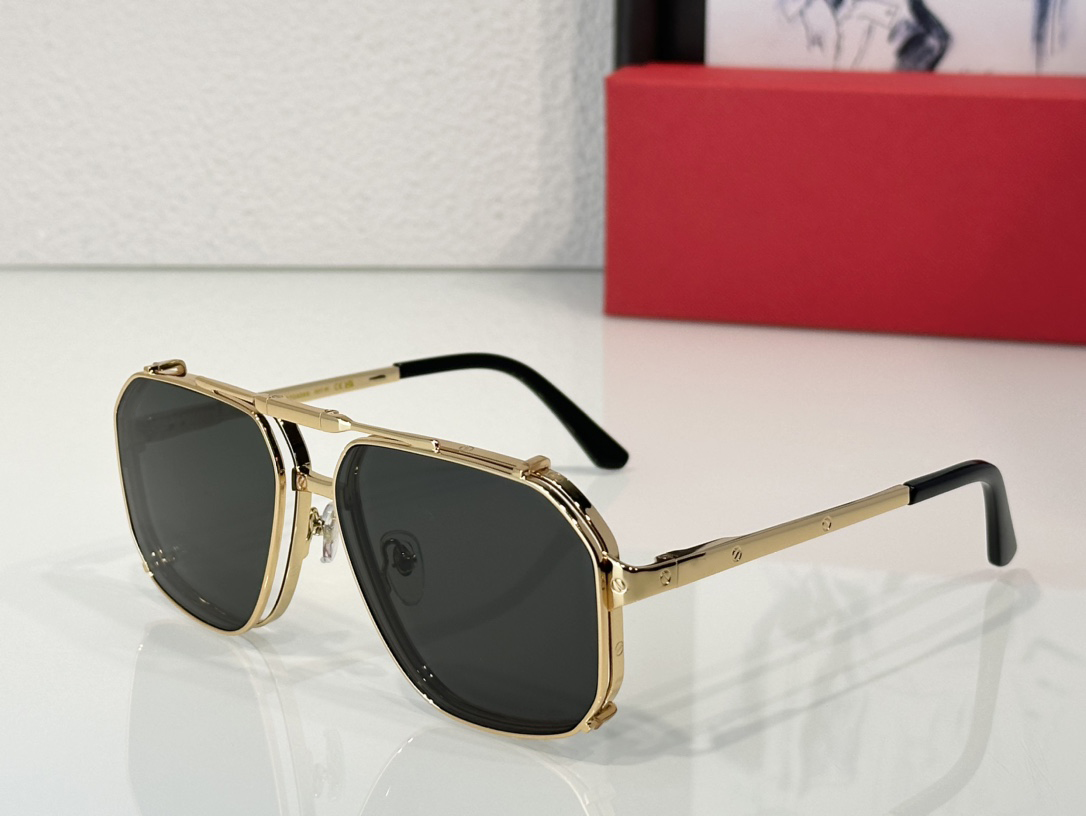 Top Sunglasses For Men Women Fashion 0636 Summer Leisure Travel Style Anti-Ultraviolet UV400 CR39 Retro Plate Square Metal Clips Full Frame Eyeglasses Random Box