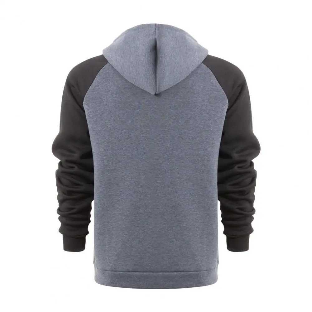 High Quality Mens street clothing hooded sweatshirt with mens color lock Drstring hooded sweatshirt with zipper closure pocket suitable for casual wea
