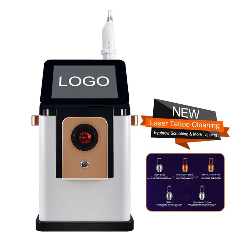 1064 nm 532 nm Tattoo Removal picosecond Eyebrow Scrubbing No Scar Moles Tapping nd yag laser q swithed device