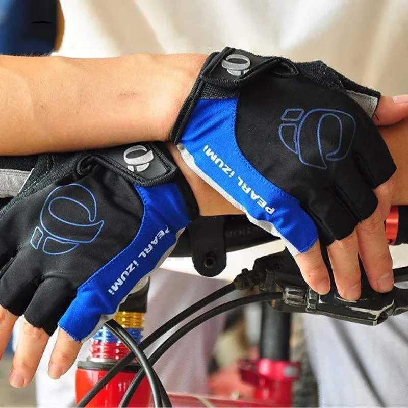Gel Half Finger Cycling Gloves Anti-Slip Anti-sweat Anti Shock MTB Road Bike Gloves Bicyc ft-Right Hand GlovesXJ241118