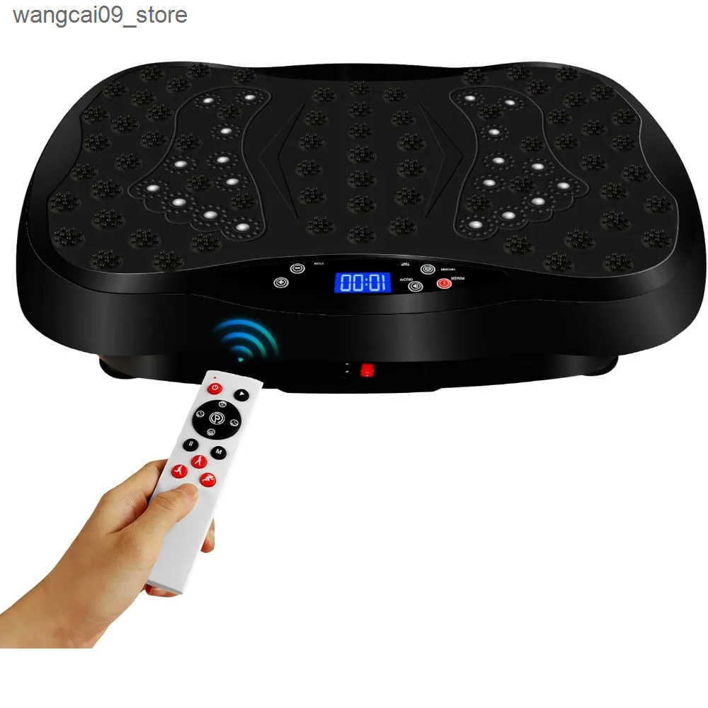 Electric massagers Vibration Plate Exercise Machine with Remote ControlVibration PlatformWhole Body Workout MachineFitness MachineFoots Massage J24111
