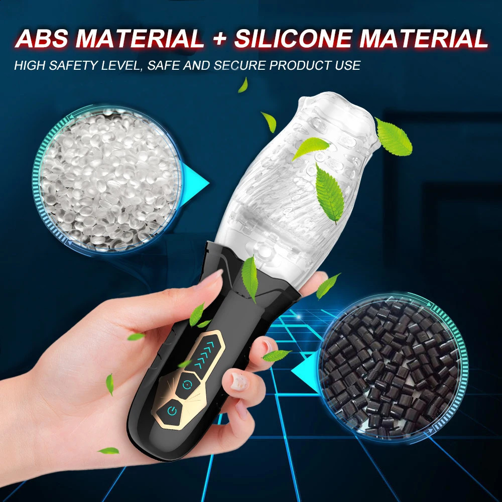 Automatic Electric 360° Rotating Sucking Male Blowjob Piston Masturbator Cup Vagina Real Oral Vibrator Sex Toys for Adults Men 241118