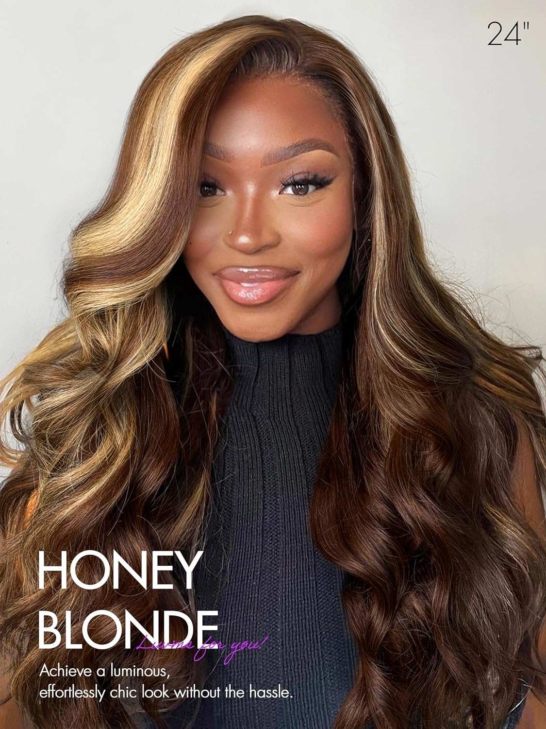 Ombre Highlight Wig Brown Honey Blonde Colored HD Whole Lace Front Human Hair Wigs deep water wave Full 360 Frontal Wiges Remy