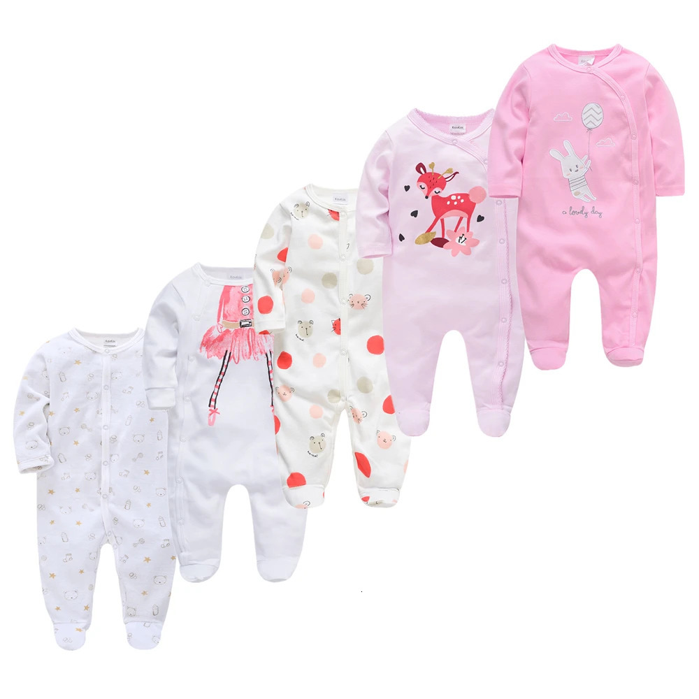 Honeyzone 5pcs Baby Pyjamas Girl Boy Pijamas Bebe Fille Cotton Breathable Soft Ropa born Sleepers Pjiamas Pajama 241118