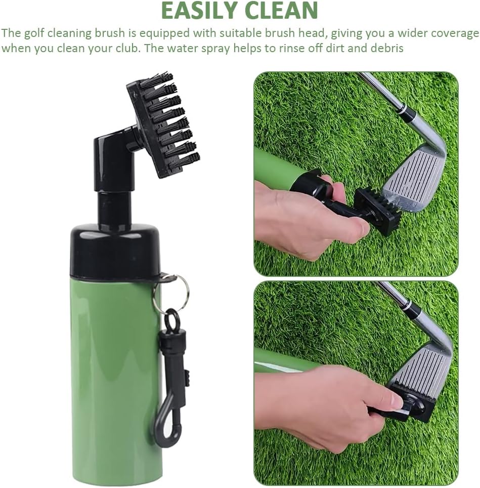 Professional Golf Club Brush Groove Cleaner, Golf Water Brush with Retainer Clip and Squeeze Water Bottle, Groove Tool, Golf Accessories Golf Club Cle