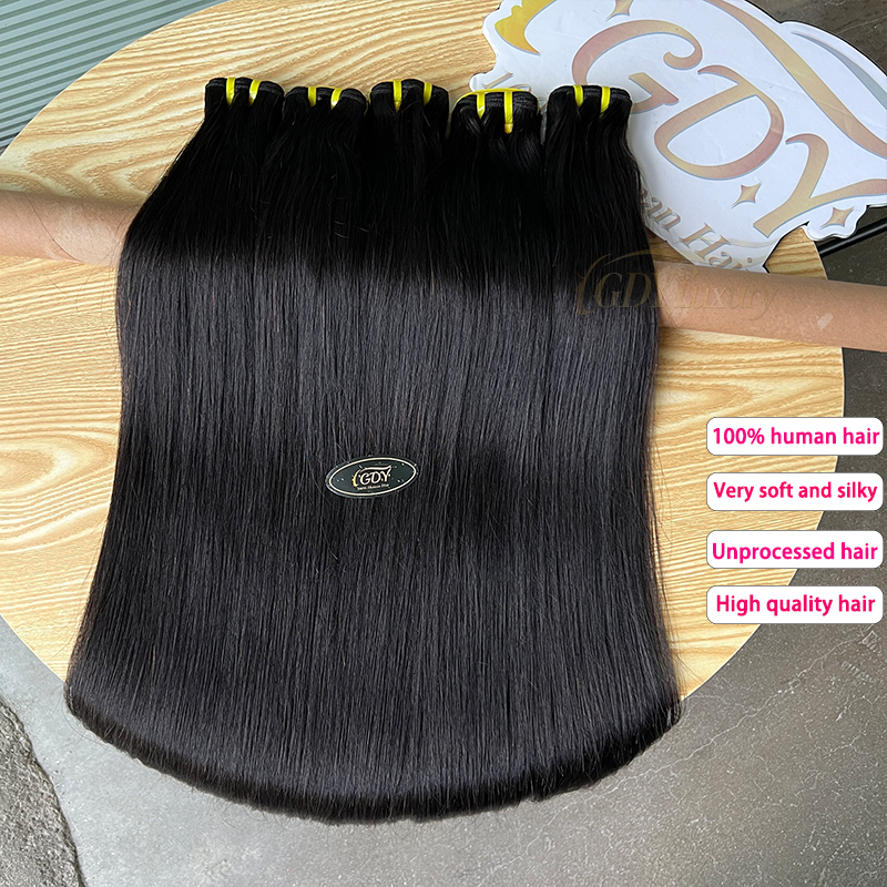 12A Vieamese Raw Bundles 100% Human #1B Natural Black Straight Unprocessed Hair Extensions Tissage