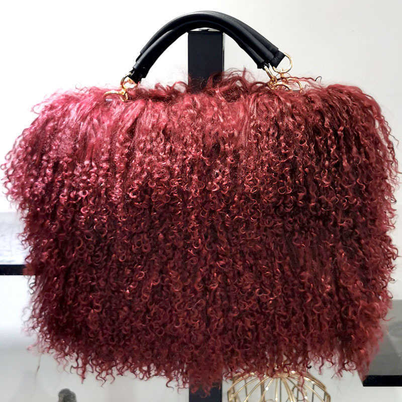 Totes Handbags Fur Tote Bag Beach Bag Single Shoulder Diagonal Crossbody Bags Tassel Fur Designer Bag 241104