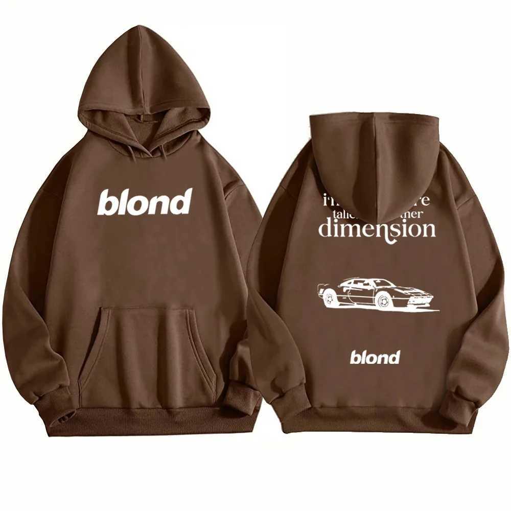 High Quality Blond Album Hoodie Frank Ocean White Ferrari sic Wen Men Harajuku Long Sve Sweatshirts T241118