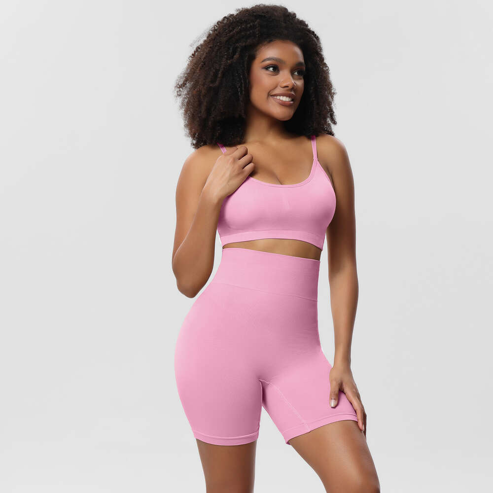 Underwear for Women with Large Chest and Small Appearance, No Steel Ring Suspender, Sports Set, Bra Waist Tightening Pants, Buttocks Lifting PantsF418