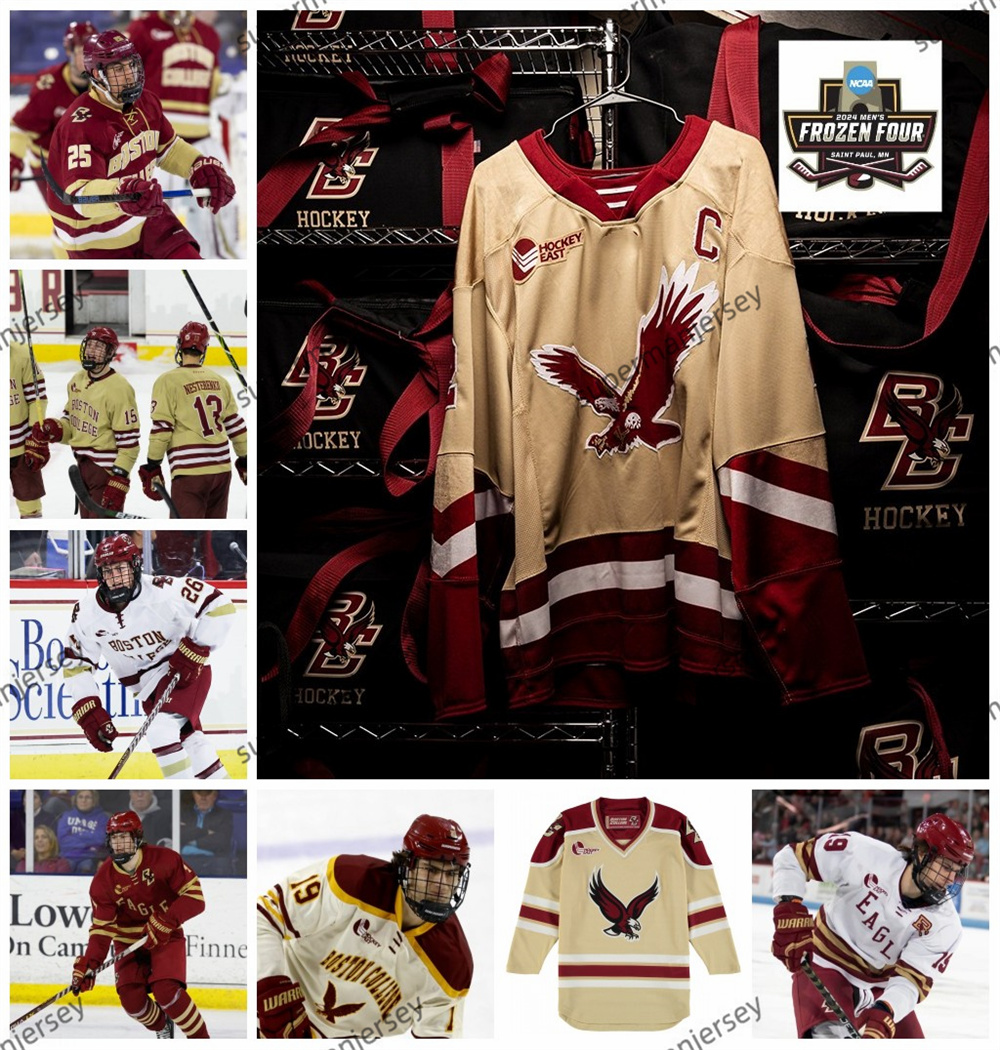 Colby Ambrosio Boston College Eagles Jersey Mike Posma Nikita Nesterenko Custom Stitched Mens Youth Gentry Shamburger Trevor Kuntar Boston College Hockey Jerseys