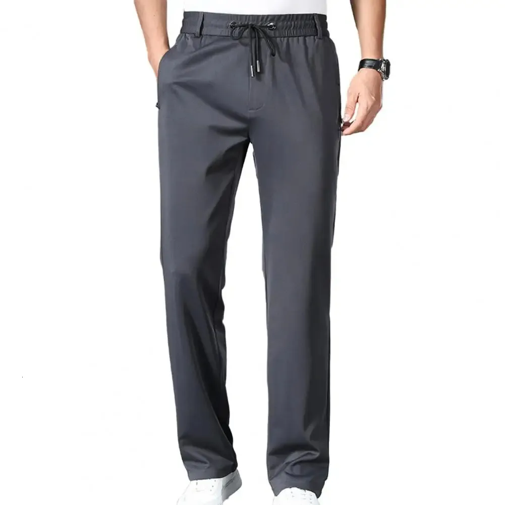Men Golf Pants Straight High Elastic Summer Casual Pants Outdoor Sports Pants Golf Clothing Men's Golf Trousers
