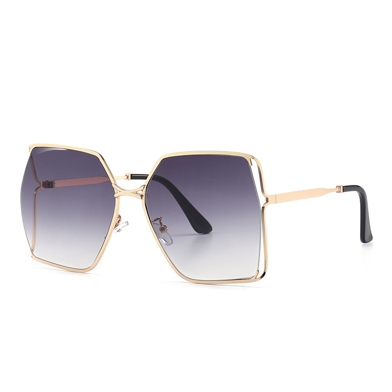 Luxury Oversize Designer Sunglasses Women - Classic Metal & Plank Frame UV Protection Lens Summer Fashion Y260207