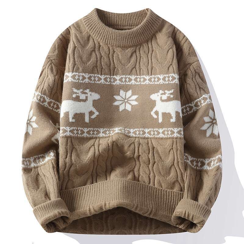 New Fall Winter High End Cashmere Sweater Men Thick Warm Mens Sweaters With Dr Korean Haruku Christmas Jumper S251110