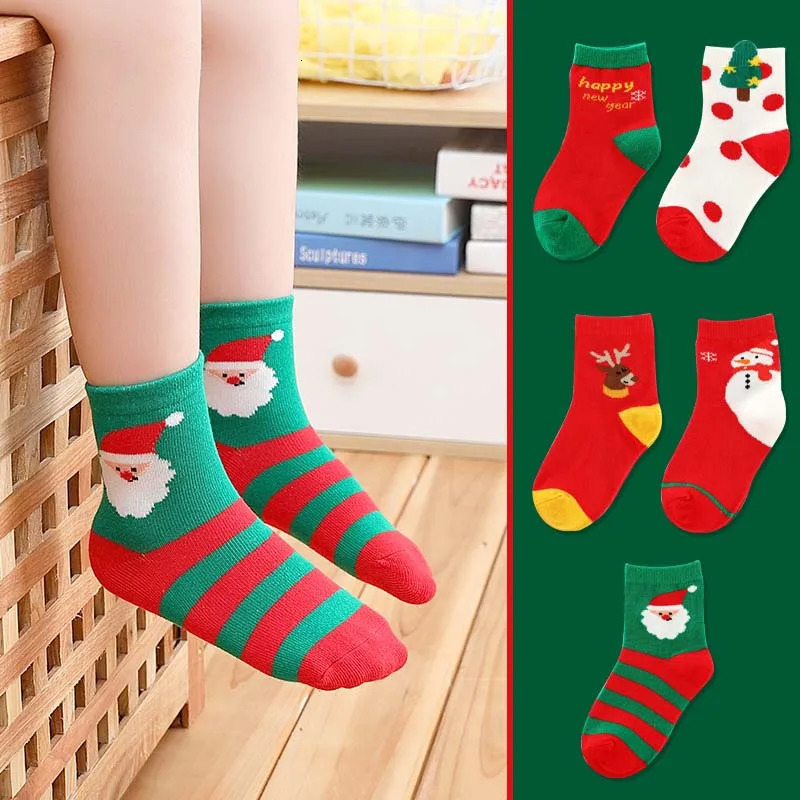 Childrens Cute Christmas Socks Childrens Knitted Socks Childrens Babies Boys borns Girls Winter Children Years Children Children Aged 1 to 12 241118