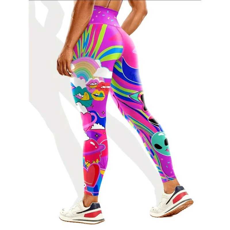New Arrival Seamss high waisted nude fall printed pants Wens Hip lifting ggings quick drying exercise yoga clothing gym leggings Wens Hip lifting ggin