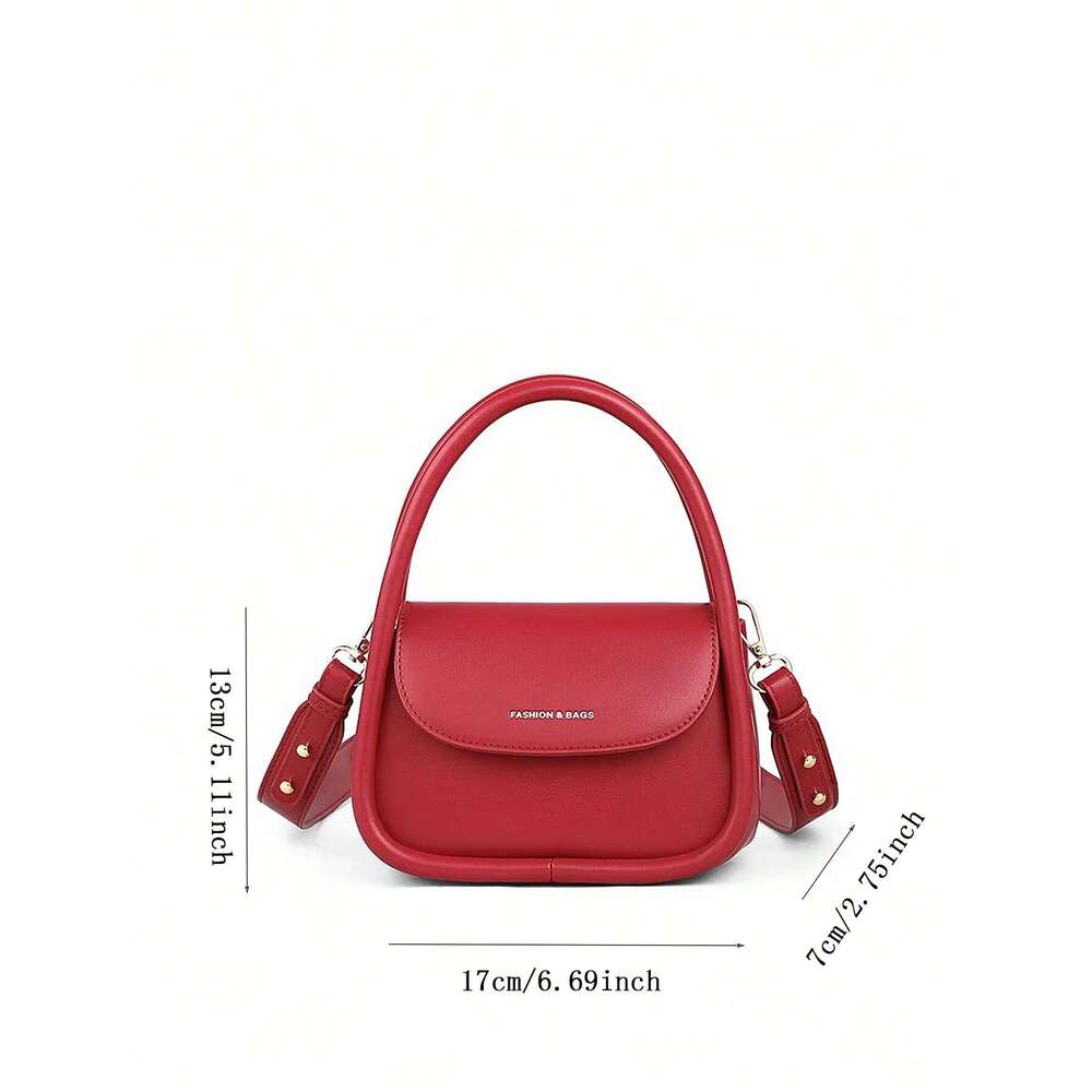 2025 summer new fashion niche crossbody underarm high-end feel handbag, wedding bag, red bag