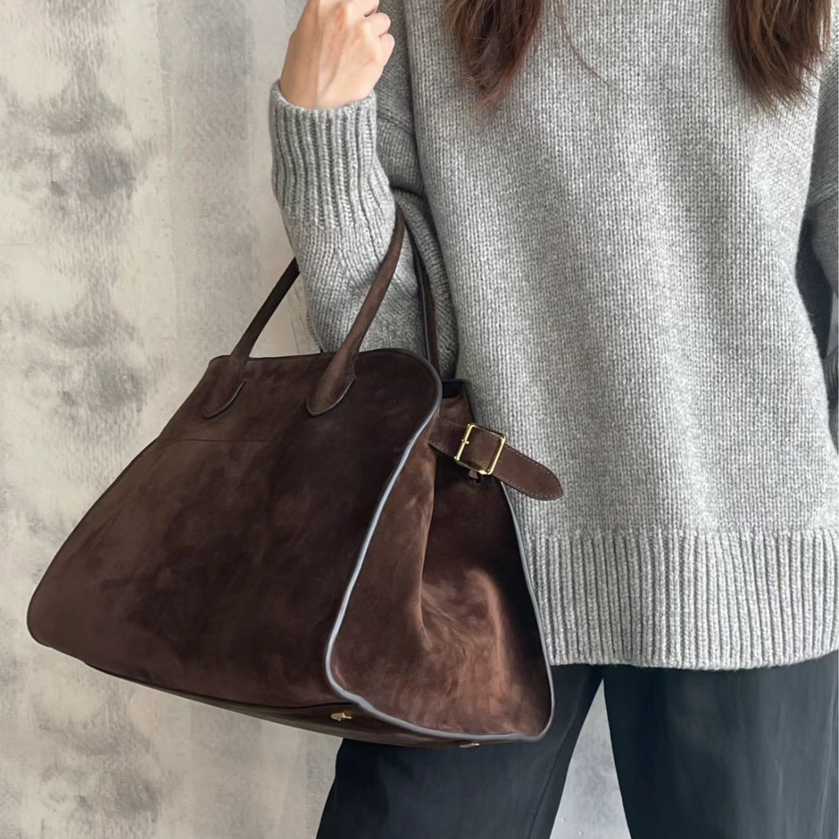 Suede Tote Bag Woman Ladies Large Capacity Commuter Women Trend Row Handbag Y2k Women's Single Shoulder Crossbody BagVoyage