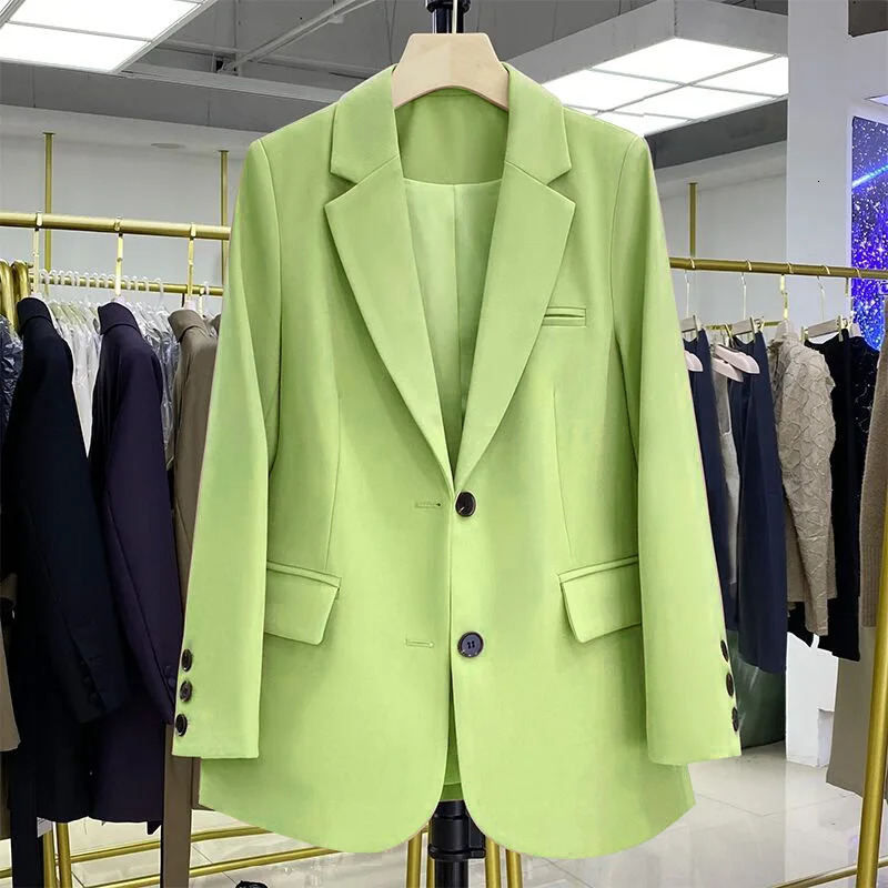Womans Oversize Blazers Pink Small Suit Womens Coat Casual Small Loose Korean Version Small Suit Office Lady Casual Blazer Coat 240407