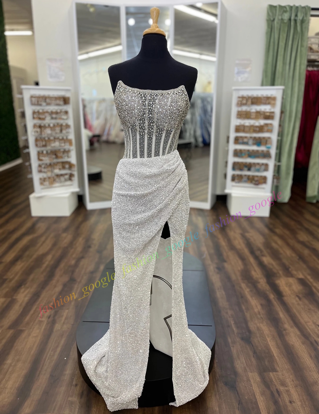 Corset Bustier Formal Party Dress Draped Slit Column Celebrity Lady Pageant Prom Evening Event Special Occasion Hoco Gala Cocktail Red Carpet Runway G