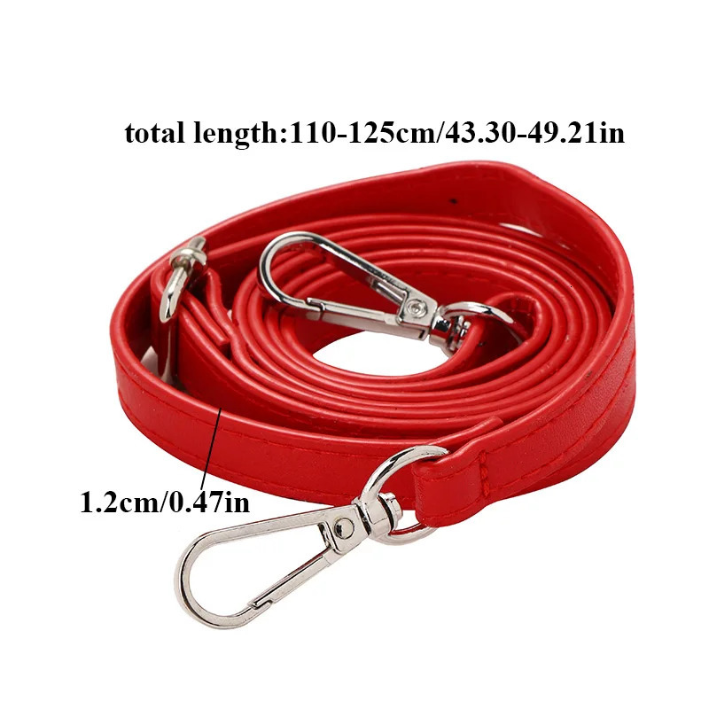 125CM Long PU Leather Bag Strap Accessories for handbags 12CM Wide Shoulder For crossbody Replacement Bags 241118