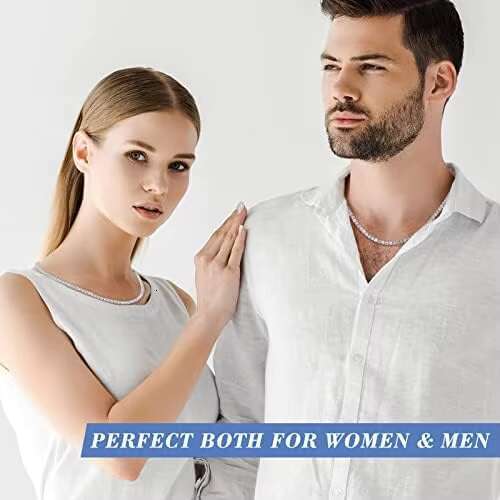 12.4Ct-43.8Ct D Color Vvs1 Cut Moissanite Tennis Necklace White Gold Plated Sterg Sier Chain Lab Created Dia