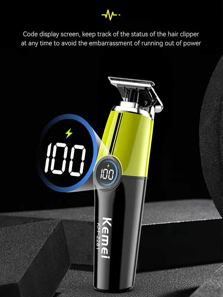 Hair Clippers Kemei KM-2035 10W Big Power Electric Hair Clippers KM-2281 Rechargeable Trimmer KM-TX7 Dry and Wet Shaver for Men Cordless Kit J241119