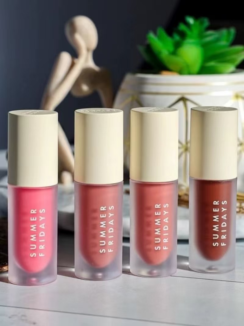 Dream Lip Oil 4 Colors Summer Fridays Lipgloss Liquid Lipstick Moisturize Smooth Makeup Lips Glaze Butter LipBalm Pink Cloud Soft Mauve 4.5g LipCare C