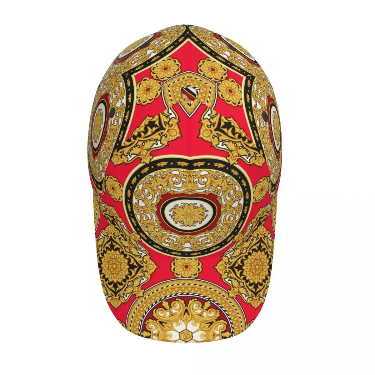 Golden Modern Baroque Outdoor Sports Hat Baseball Hat Mens Visor Hat Baseball Hat Street Hip Hop Hat Golf Hat Mens 241119