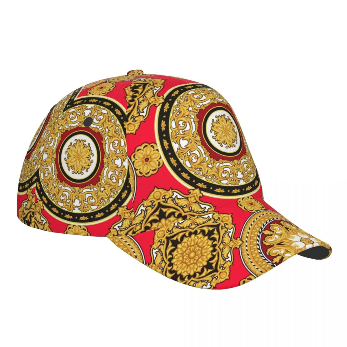 Golden Modern Baroque Outdoor Sports Hat Baseball Hat Mens Visor Hat Baseball Hat Street Hip Hop Hat Golf Hat Mens 241119