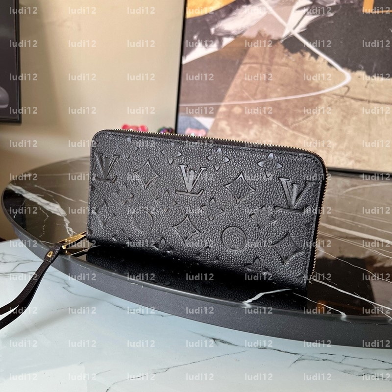 designer bag Top quality Womens billfold zippy wallet victorine wallet emilie purse mirror quality pocketbook passport holder coin bag fashion leather purse 54A