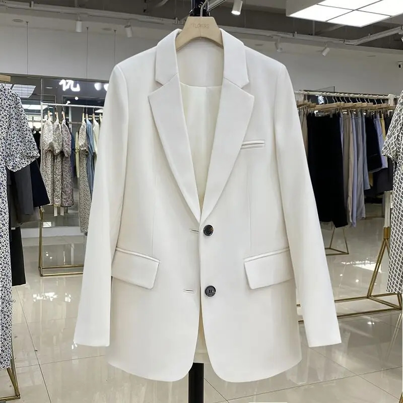 Womans Oversize Blazers Pink Small Suit Womens Coat Casual Small Loose Korean Version Small Suit Office Lady Casual Blazer Coat 240407