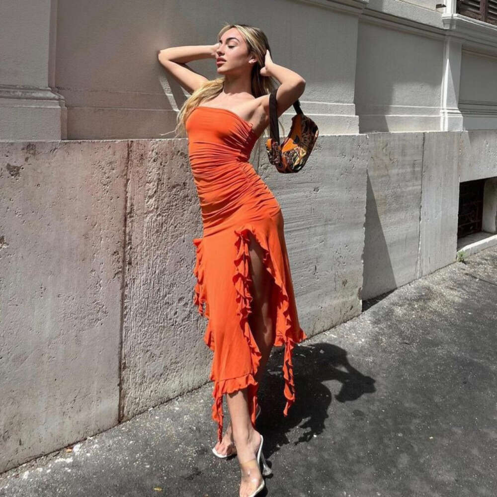 2024 Summer New Hot Sale Off Shoulder Jellyfish Lace Dress Sexy Spicy Girl Ur Women's Wear F41920