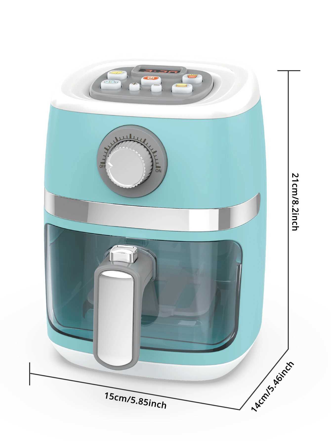 Air Fryer childrens kitchen toy set accessories pretend to be a chef barbecue game equipped with lighting and sound W241119