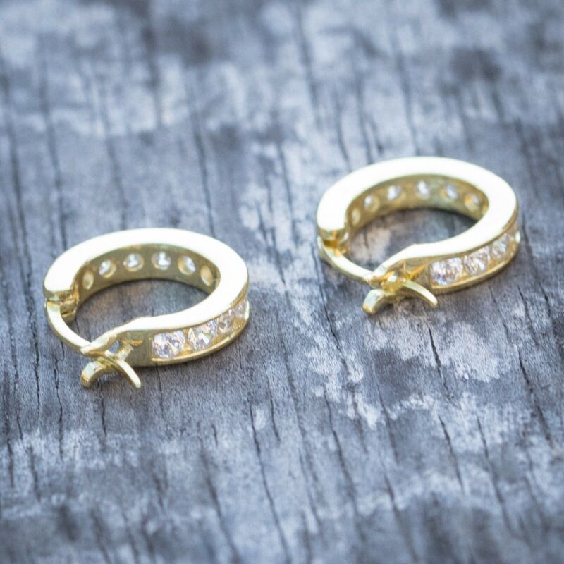 Vintage Sterg Sier Gold Plated Drop Earrings Women, 5A Cubic Zirconia Party Jewelry for Mother's Day Gift