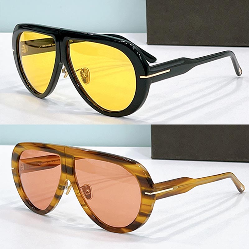24SS Winter Women Sunglasses 0836 Designer Pilot Sunglasses Oval Acetate Frame Anti Radiation Polarized Lens Lady Daily Wear Retro Casual Glasses Top quality