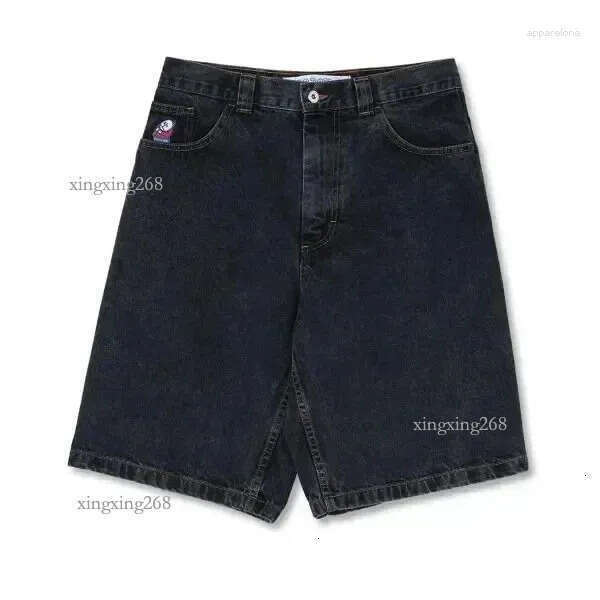 Men's Shorts Streetwear Short Jeans Mens Womens Harajuku Hip Hop Retro Patchwork Baggy Denim Gym Casual Basketball