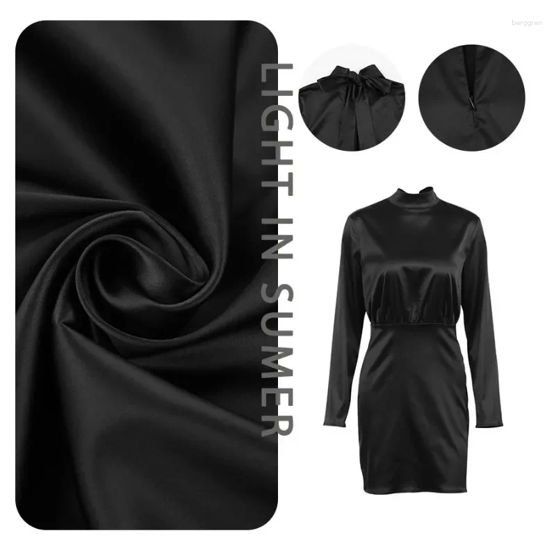 Elegant High Neck Satin Dress Backless Bowknot Design | Fashion