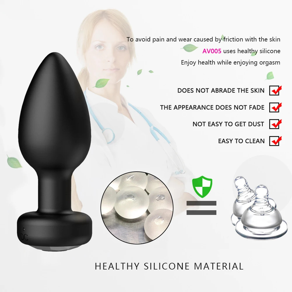Anal Plug Vibrator for Men Butt Plug Portable Massager Wireless Remote Control Dildo Vibration Sex Toys for Male Adult Toys 240325