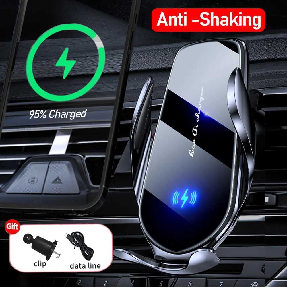 30W Fast Charging Station Wireless Charger Autatic Car Phone Holder Infrared Induction for iPhone 15 14 13 Y241118