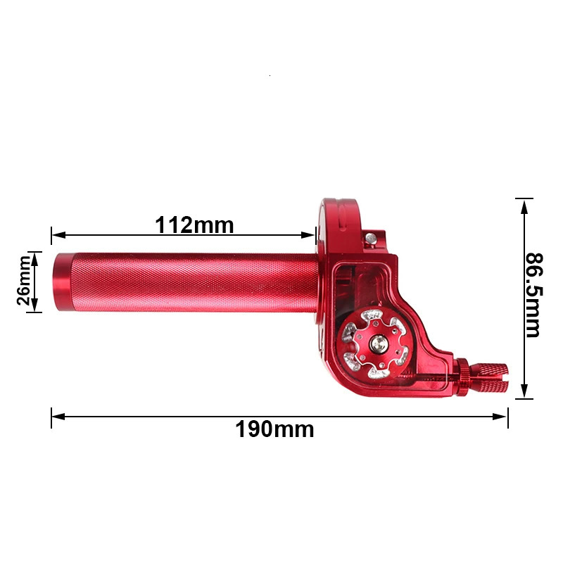 22mm CNC aluminum accelerator throttle torque handle throttle cable suitable for 50 70 110 125 250 350 dirt bicycle motorcycle accessories 241118
