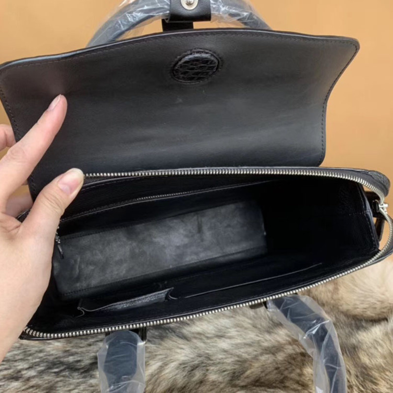 New Men's Briefcase Leisure Business Handbag Single Shoulder Diagonal Laptop Bag Genuine Leather Mens Office Designer