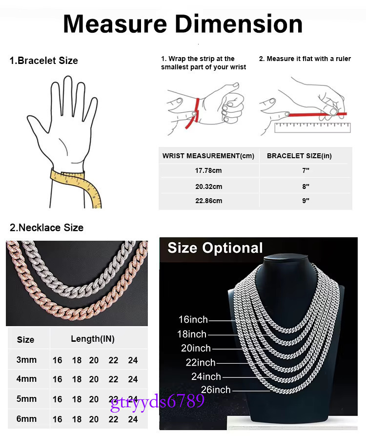 Goldleaf custom 3mm 4mm 5mm 6.5mm D color VVS mossanite tennis necklace bracelet sterg sier moissanite chain