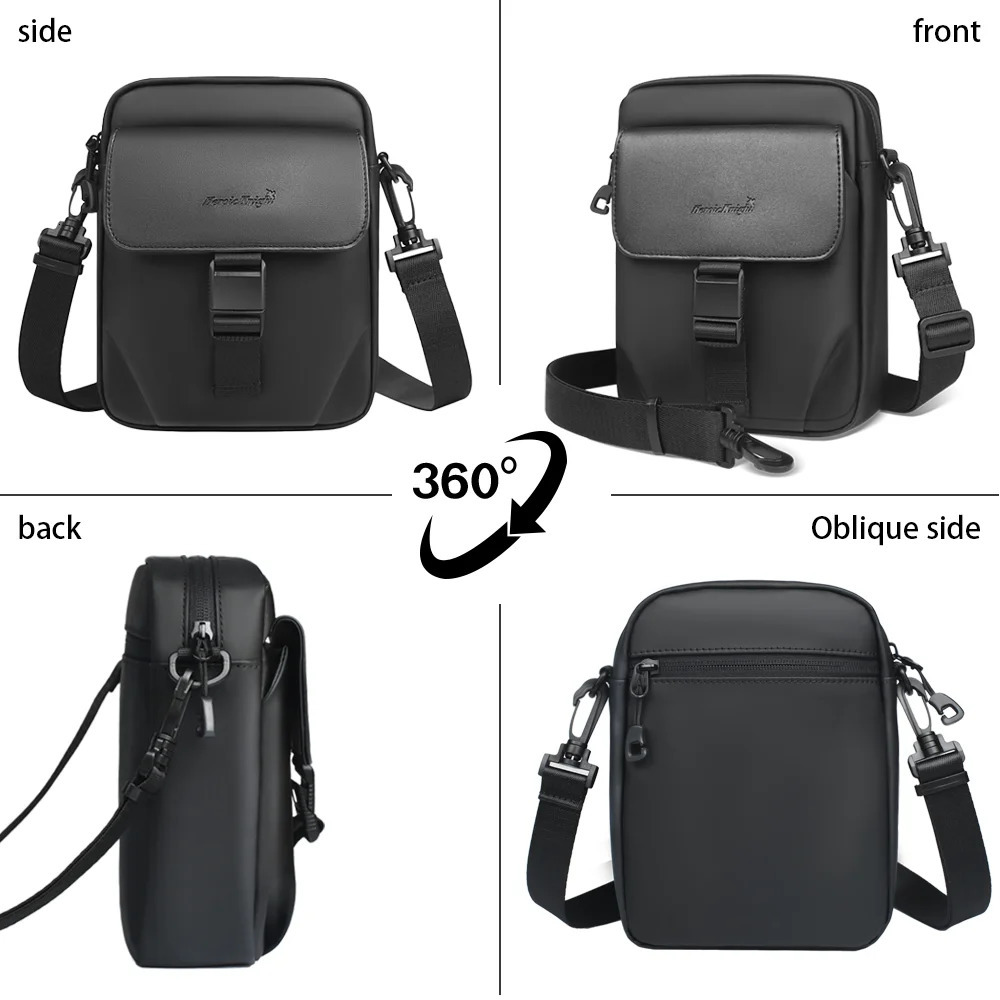 HcanKcan Mens Crossbody Bag Men Waterproof Light weight Shoulder Bag Phone Bicycle Sling Bag Man Messenger Bag for Mini Ipad 240403