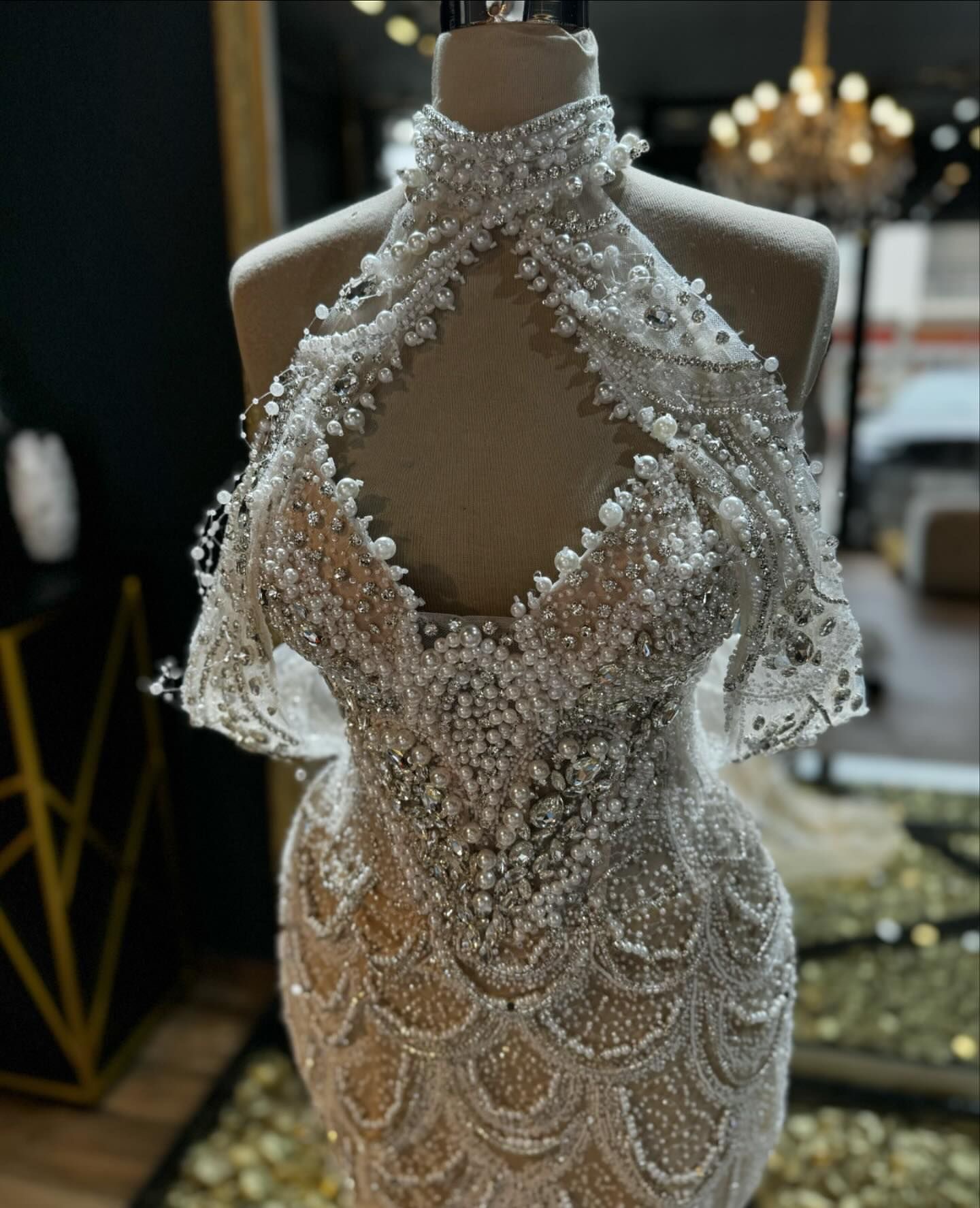 2024 Aso Ebi See Through Mermaid Prom Dress Beaded Crystals Sequined Evening Formal Party Second Reception Birthday Bridesmaid Engagement Gowns Dresse