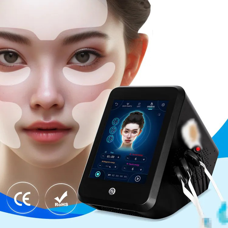 Newest 5 IN 1 Ems Machine Muscle Stimulator Face Care Wrinkle Ems Machine Beauty Salon Forehead Tighten Face Lifting Ems Cleaning Face Lines Machine