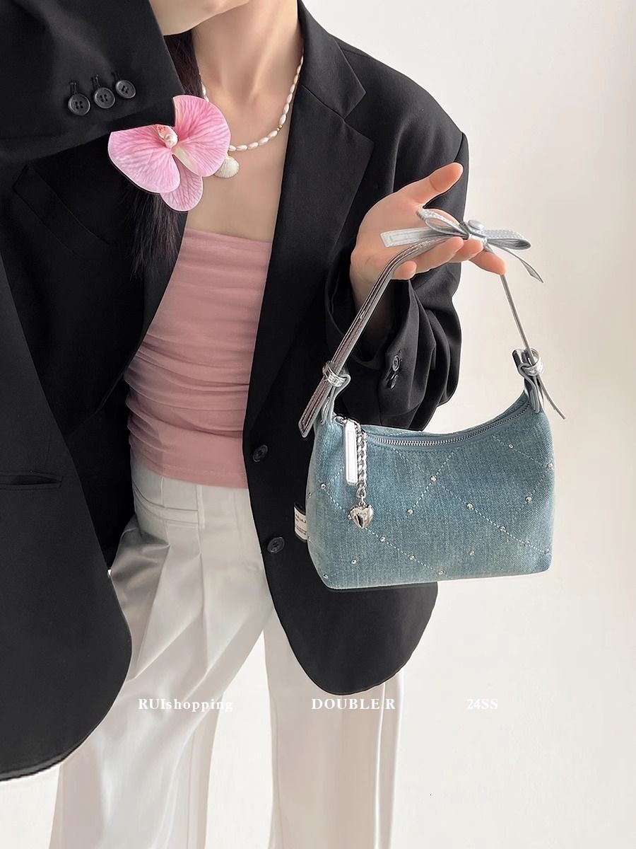 New casual multifunctional women s denim small bag new crossbody bag super popular handbag niche trend mini leisure designer handbag