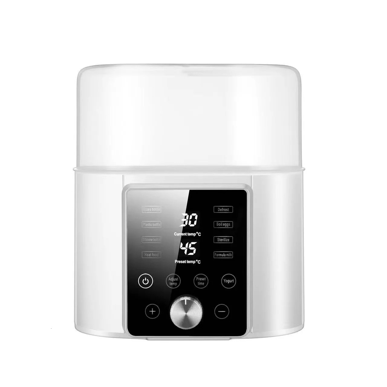 Multi function Baby Bottle Warmer Heater Sterilizer 8-in-1 Fast Milk Warmer with Timer Breast Milk or Formula Fits 2 Bottles 241118