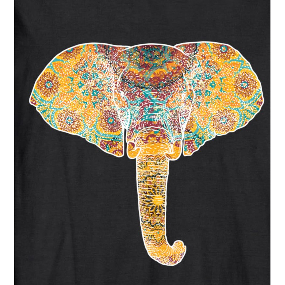 Long Sleeve Shirts for Men sweatshirt Elephant Illustration With Splash Watercolor Gift Long Sleeve Tee Streetwear Casual tops clothes cool
