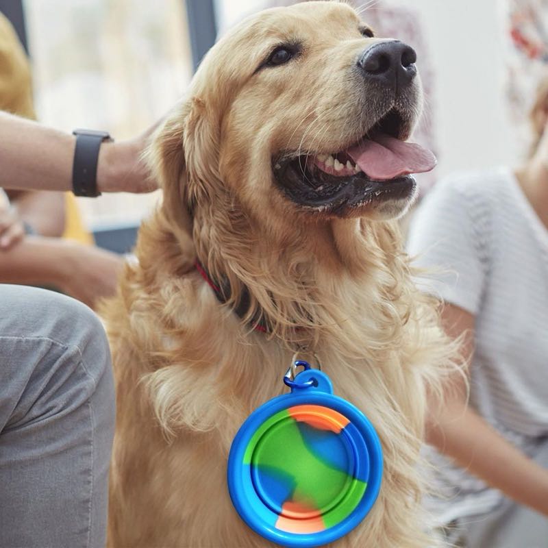 9 colors Camouflage Pet Bowl with Buckle Water Food Container Pet Feeder for Small Dogs Puppy Feeding Bottle Bowls Dog Suppliesl
